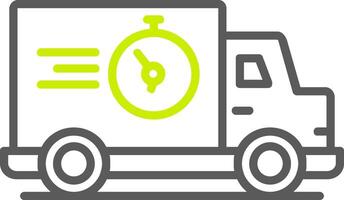 Fast Delivery Line Two Color Icon vector