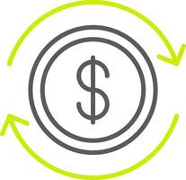 Business Continuity Line Two Color Icon vector