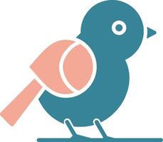 Bird Glyph Two Color Icon vector