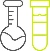Laboratory Flask Line Two Color Icon vector