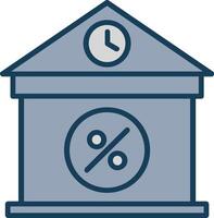 Interest Line Filled Grey Icon vector