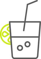 Fresh Juice Line Two Color Icon vector