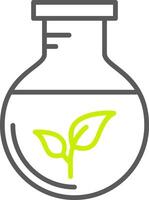 Green Chemistry Line Two Color Icon vector