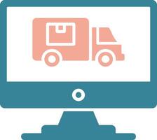 Logistics Glyph Two Color Icon vector