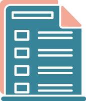 Documents Glyph Two Color Icon vector