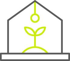 Greenhouse Line Two Color Icon vector