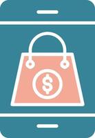 OnGlyph Two Color Shop Glyph Two Color Icon vector