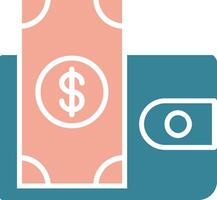 Payment Glyph Two Color Icon vector