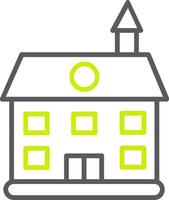 Private Guest House Line Two Color Icon vector