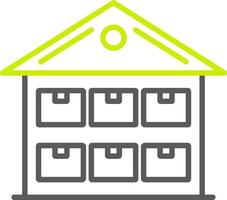 Storage Line Two Color Icon vector