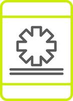 M-Health Line Two Color Icon vector