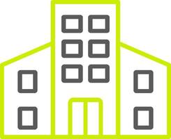 Buildings Line Two Color Icon vector