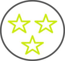 Stars Line Two Color Icon vector