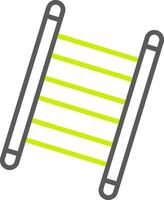 Step Ladder Line Two Color Icon vector