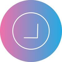 Chevron Line Gradient Circle Icon vector