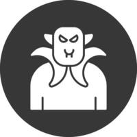 Dracula Glyph Inverted Icon vector