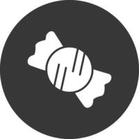 Candy Glyph Inverted Icon vector