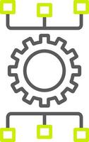 Workflow Planning Line Two Color Icon vector