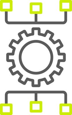 Workflow Planning Line Two Color Icon