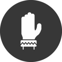 Bracelet Glyph Inverted Icon vector