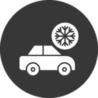 Air Flow Glyph Inverted Icon vector