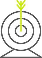 Targeting Line Two Color Icon vector