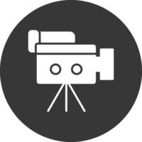 Camera Glyph Inverted Icon vector