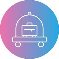 Cart Line Gradient Circle Icon vector