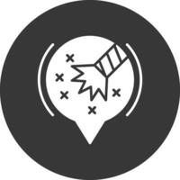 Magic Glyph Inverted Icon vector