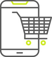 Commerce Line Two Color Icon vector