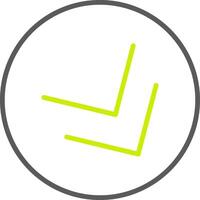 Chevron Line Two Color Icon vector
