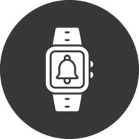 Notification Glyph Inverted Icon vector