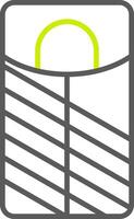 Sleeping Bag Line Two Color Icon vector