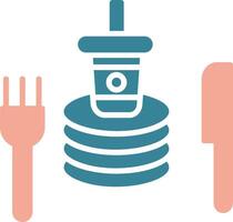 Tableware Glyph Two Color Icon vector
