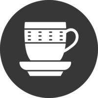 Cup Glyph Inverted Icon vector