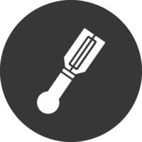 Slicer Glyph Inverted Icon vector