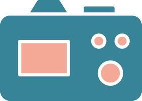 Camera Glyph Two Color Icon vector