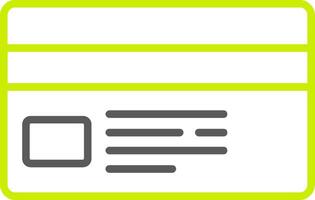 Credit Card Line Two Color Icon vector