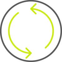 Repeat Line Two Color Icon vector