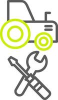 Machines Maintenance Line Two Color Icon vector