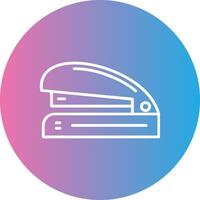 Stapler Line Gradient Circle Icon vector