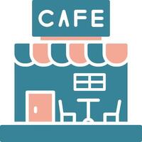 Cafe Glyph Two Color Icon vector