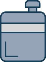 Flask Line Filled Grey Icon vector