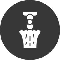 Lamp Glyph Inverted Icon vector