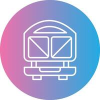 Sandwich Press Line Gradient Circle Icon vector