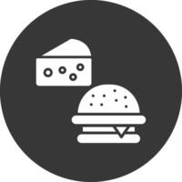 Food Glyph Inverted Icon vector