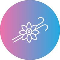 Vanilla Line Gradient Circle Icon vector