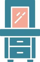 Dresser Glyph Two Color Icon vector