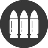 Bullet Glyph Inverted Icon vector