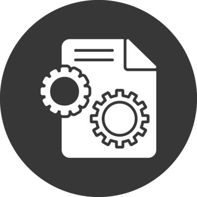 Settings Glyph Inverted Icon